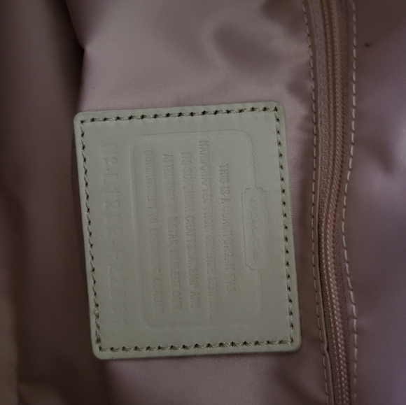 Coach Madison Sophia Satchel Bag in Perforated White/Bone Leather - Picture 9 of 9